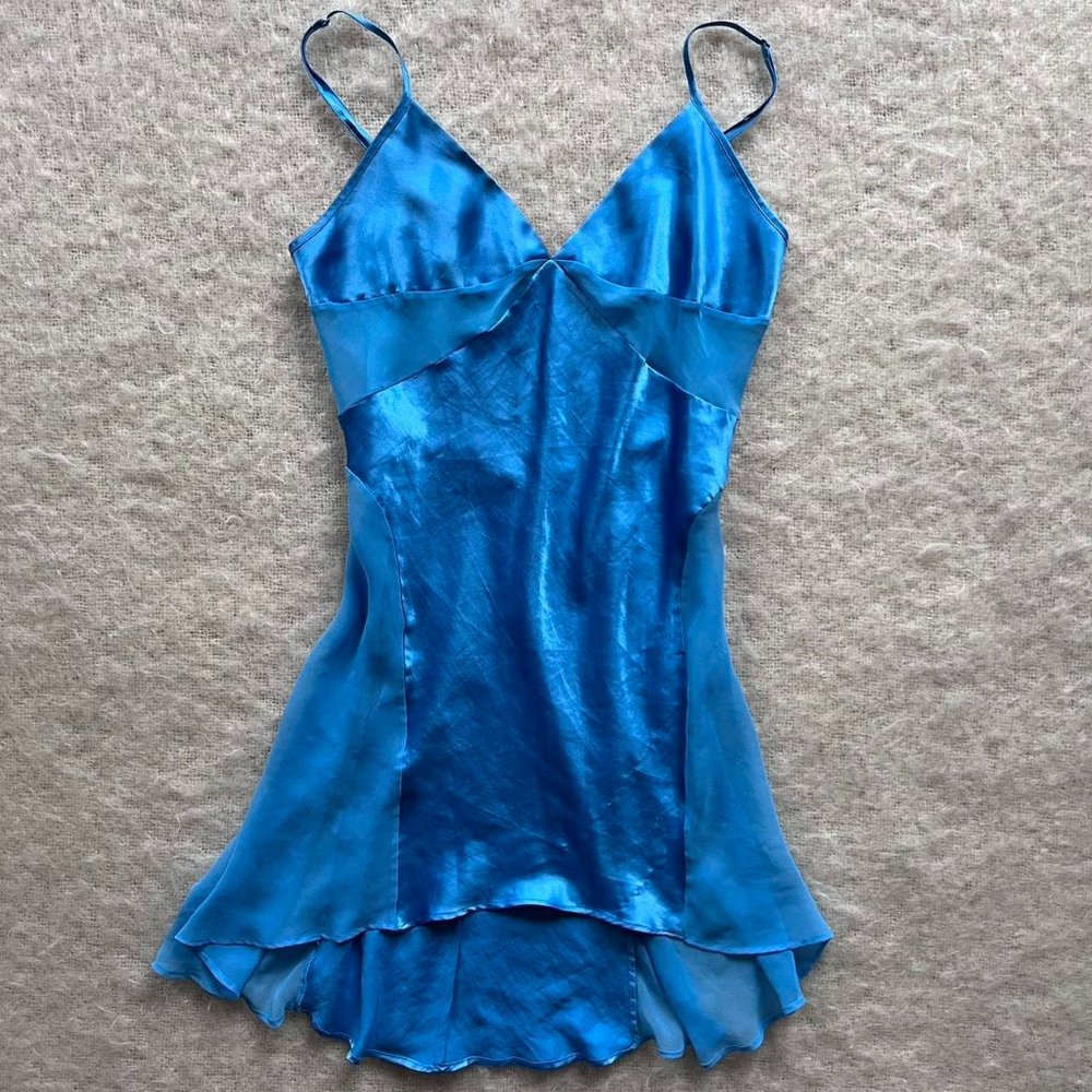 Women's Blue Slip Dress